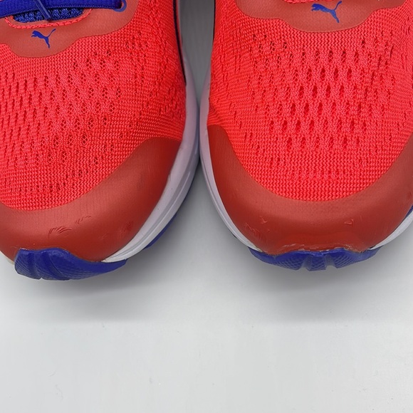 Puma Men's Speed 600 Ignite Red Blast/Royal Blue/White Ankle-High Running Shoe - Picture 4 of 11